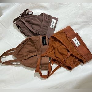 RicherPoorer bralettes. Size L